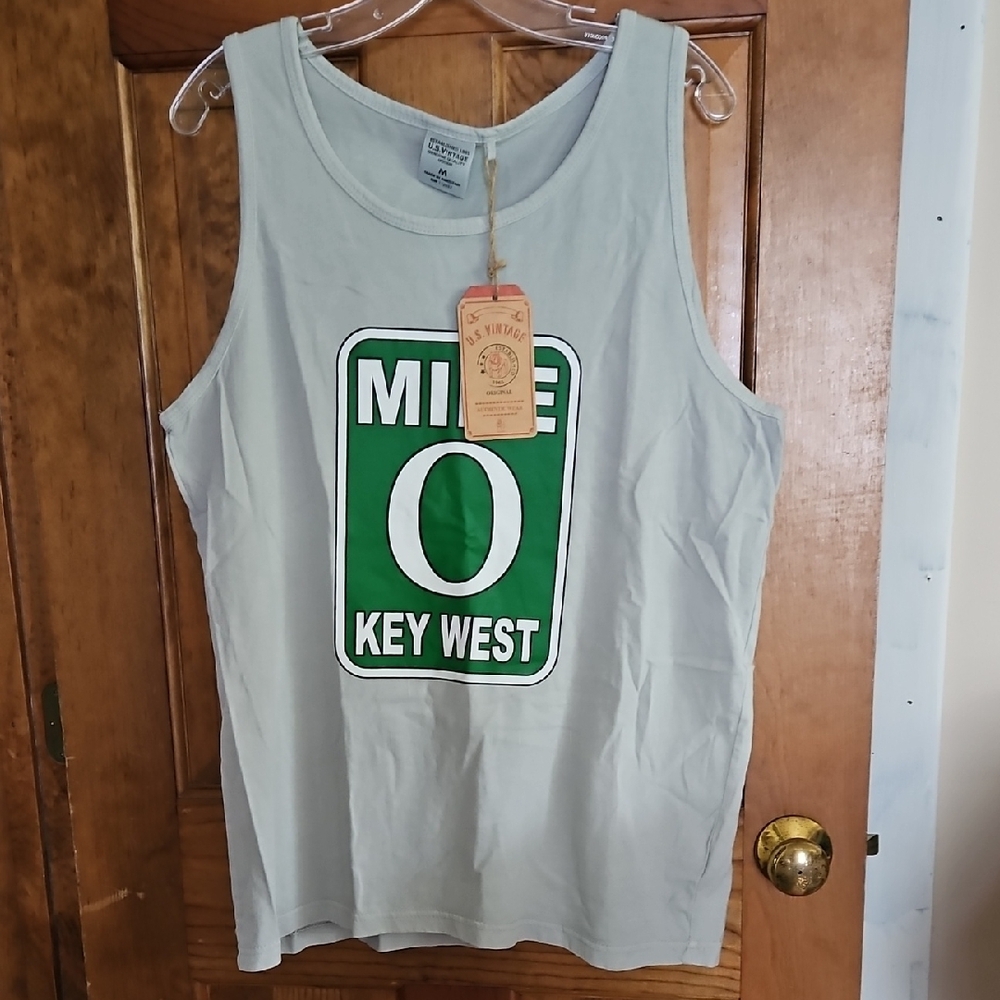 Mile 0 Key West Tank Top - Gray
